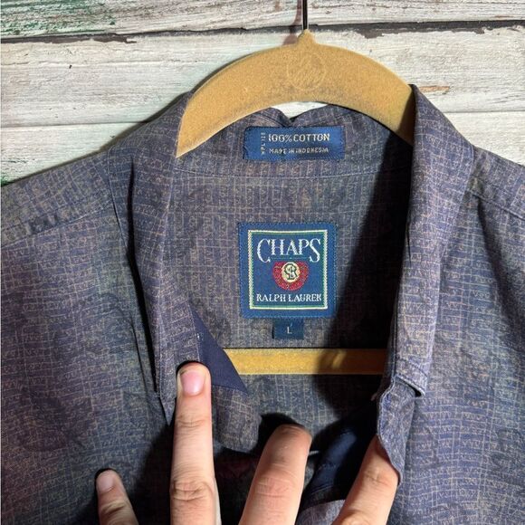 Vintage Chaps Ralph Lauren Leaves Shirt - Picture 5 of 7